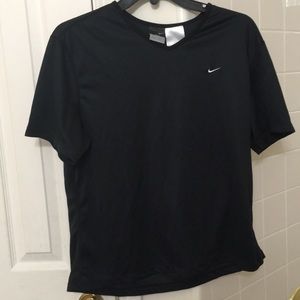Black Nike workout shirt.